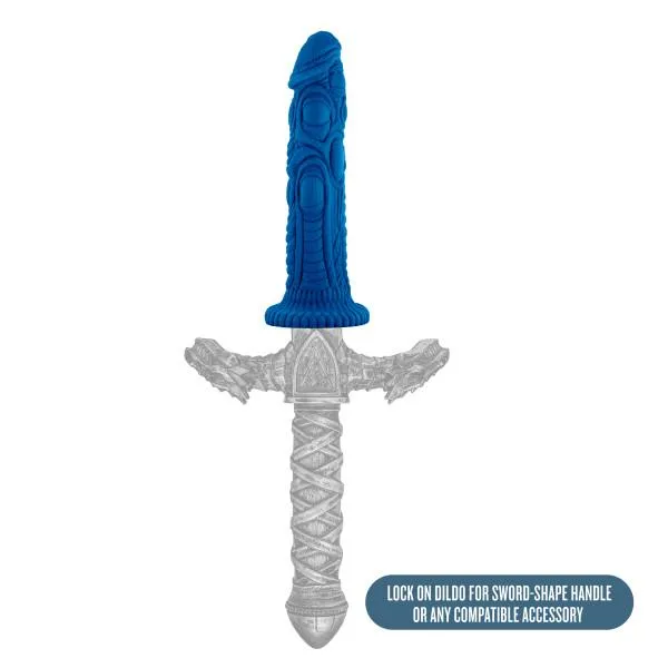 The Realm Draken Lock On Dildo Blue Blush Dildos