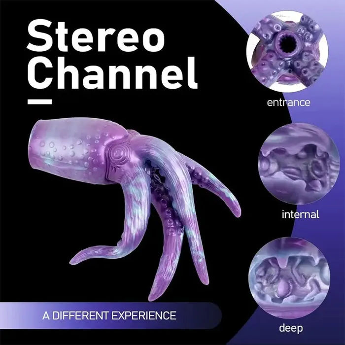 TravelFriendly Octopus Silicone Stroker OOTYEMO Male Sex Toys