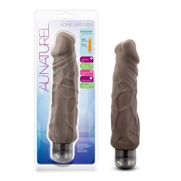 Vibrators Blush Home Wrecker 9 Inches Realistic Vibrator Brown