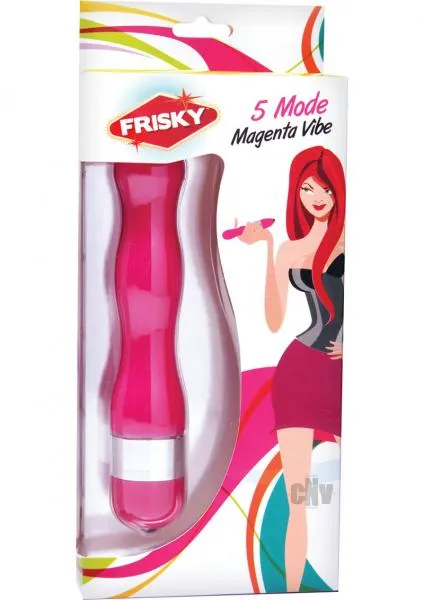 Vibrators Frisky 5 Mode Curvy Magenta Vibe