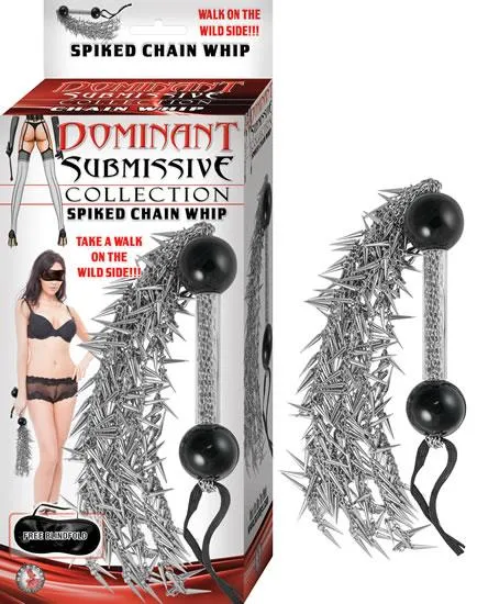 Vibrators Nasstoys Dominant Submissive Collection Spiked Chain Whip