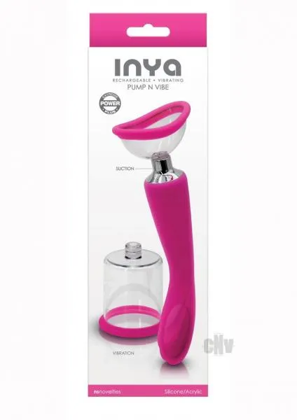 Vibrators NS Novelties Inya Pump And Vibe Pink