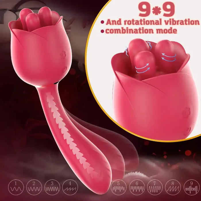 Vibrators OOTYEMO Rose Clitoral Vibrator for Women