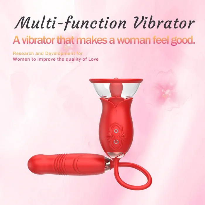 Vibrators OOTYEMO Rose Tongue Licking Snatch Toy