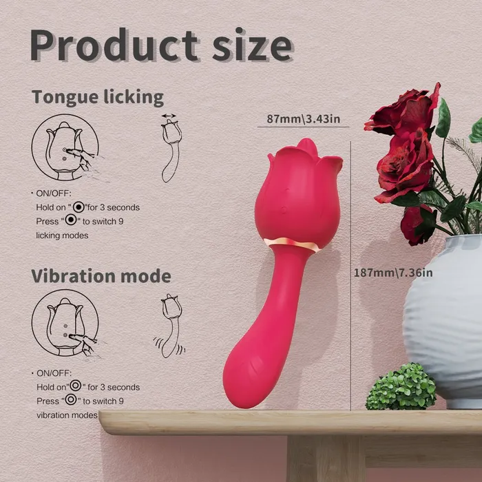 Vibrators OOTYEMO Rose Toy Vibrator For Women