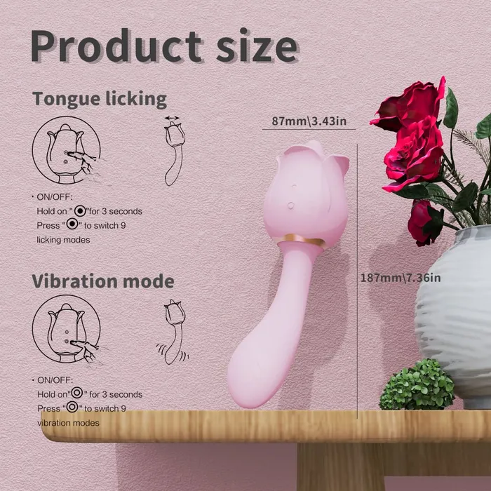 Vibrators OOTYEMO Rose Toy Vibrator For Women