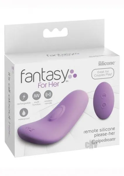 Vibrators Pipedream Fantasy For Her Please Her Remote Purple Vibrator