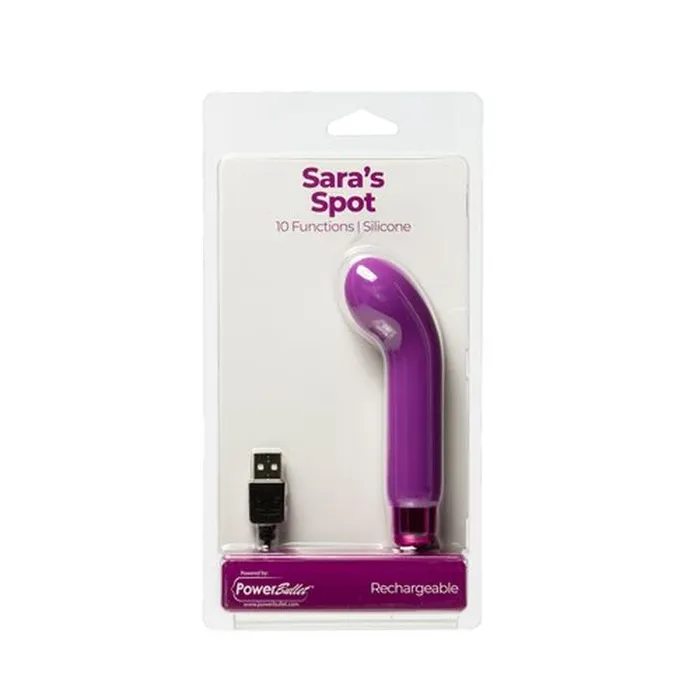 Vibrators PowerBullet Power Bullet Saras Spot Vibrator Purple