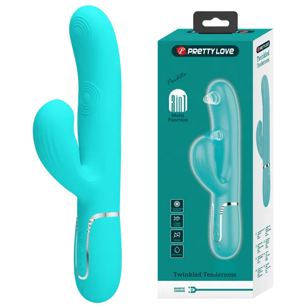 Vibrators Pretty Love Perdita 3in1 Multifunction Vibrator Seafoam