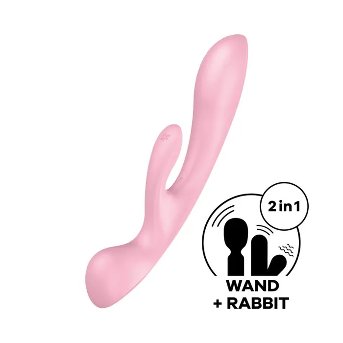 Vibrators Satisfyer Satisfyer Embrace Me Pink USB Rechargeable Rabbit Vibrator