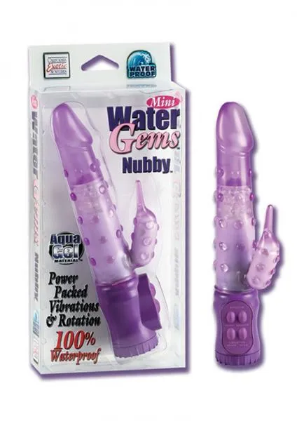 Vibrators Seductucom Mini Water Gems Nubby Waterproof Purple