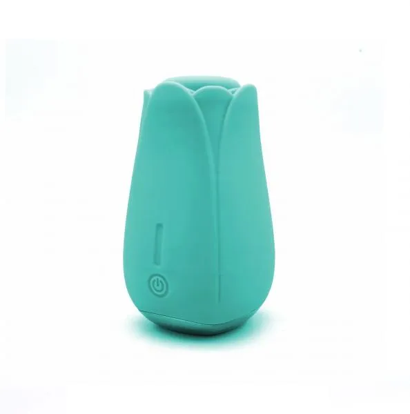 Vibrators Seductucom Tulip Pro Suction Vibe Teal Rechargeable