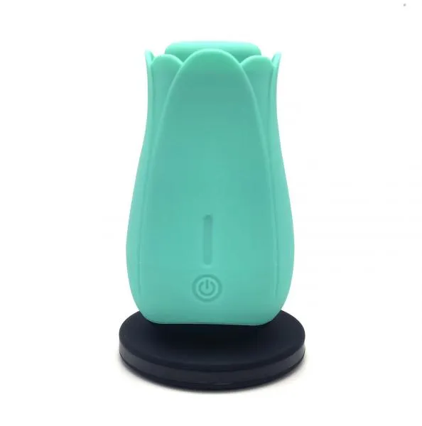 Vibrators Seductucom Tulip Pro Suction Vibe Teal Rechargeable