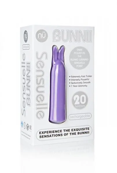 Vibrators Sensuelle Sensuelle Bunnii 20 Function Vibe Purple