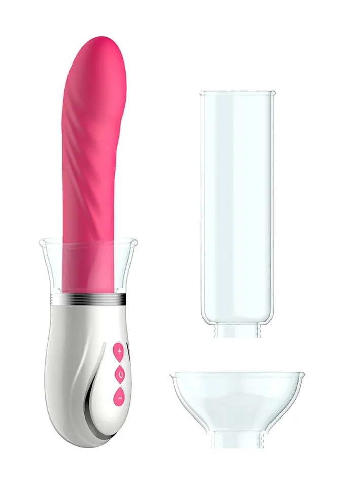 Vibrators Shots Toys Pumped Twister 4 in 1 Rechargeable Couples Pump Kit Pink