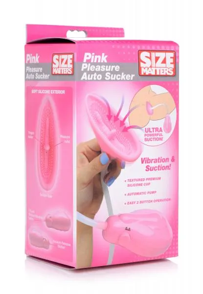 Vibrators Size Matters Pink Pleasure Auto Pussy Sucker