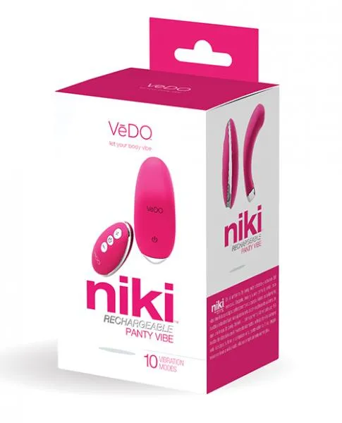 Vibrators VeDO Vedo Niki Rechargeable Panty Vibe Foxy Pink