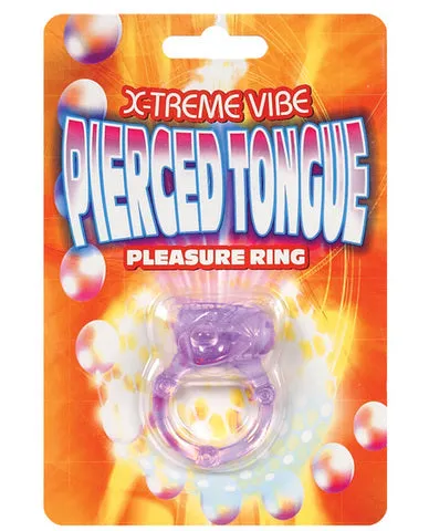 Vibrators Xtreme Vibe Pierced Tongue Purple Ring Hott Products