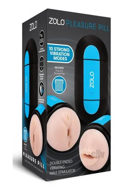 Zolo Pleasure Pill BlackBlue Seductucom Vibrators