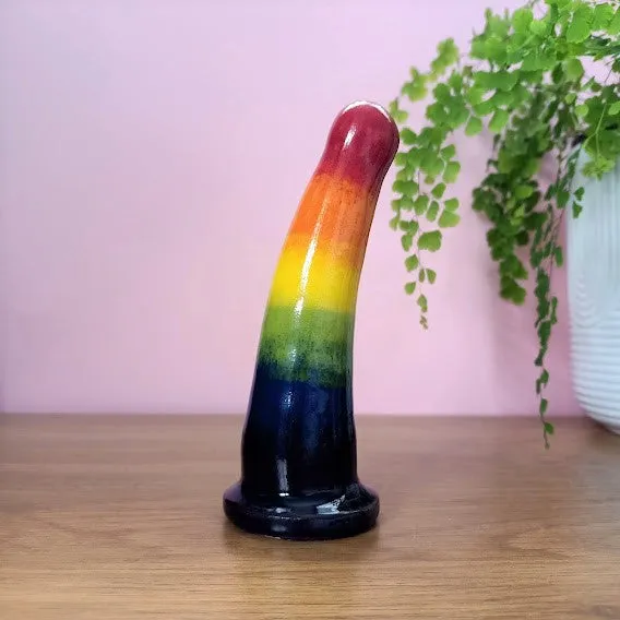 6 Inch Dildo Jay Rainbow Pride Clean Satisfaction Dildos