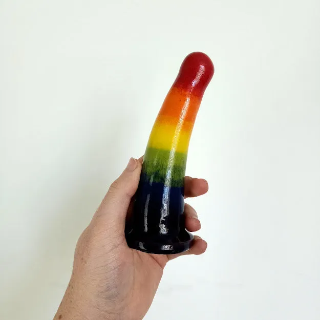 6 Inch Dildo Jay Rainbow Pride Clean Satisfaction Dildos