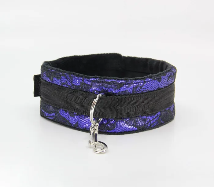 Berlin Baby Satin Jacquard Collar and Leash Set Love In Leather Anal