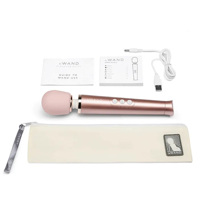 Children of the Revolution Le Wand Petite Rechargeable Vibrating Massager Rose Gold Female Sex Toys