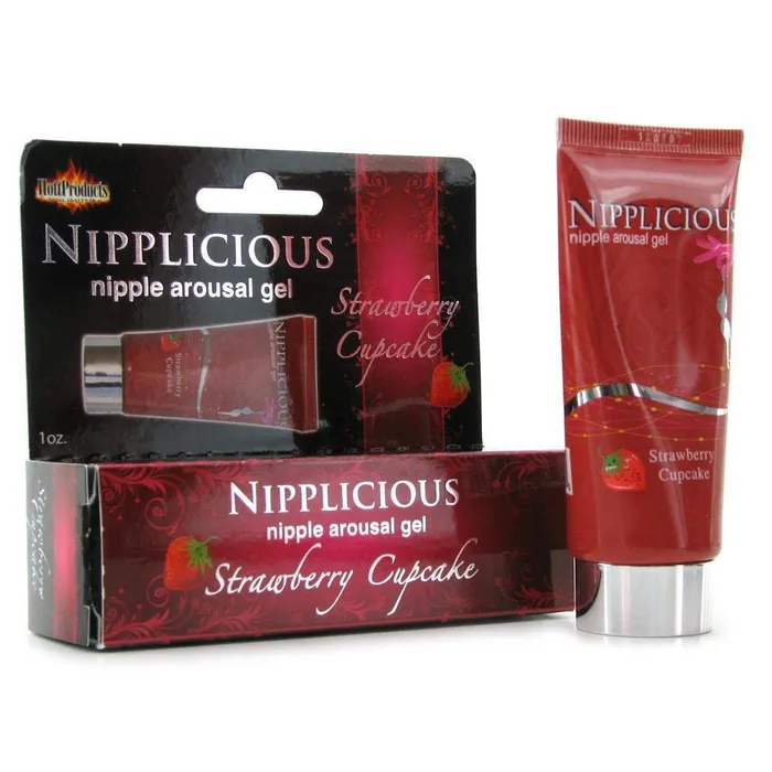 Couples Nipplicious Nipple Arousal Gel Strawberry Cupcake Flavour 1 oz Tube Hott Products