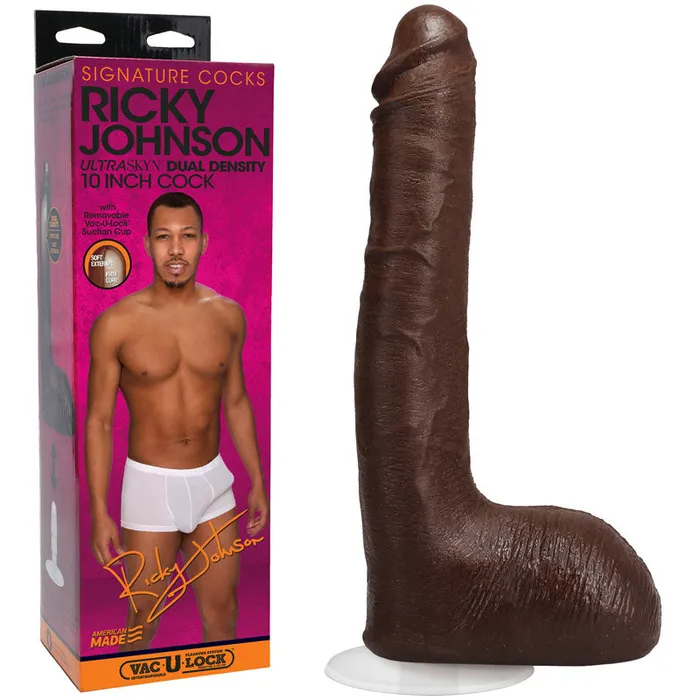 Dildos Doc Johnson Signature Cocks Ricky Johnson 25 cm 10 Dong with VacULock Base