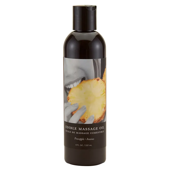 Earthly Body Edible Massage Oil Pineapple 8oz Earthly Body Couples