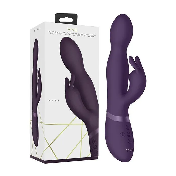 Female Sex Toys Shots Toys Vive Niva Rechargeable Rabbit Vibrator