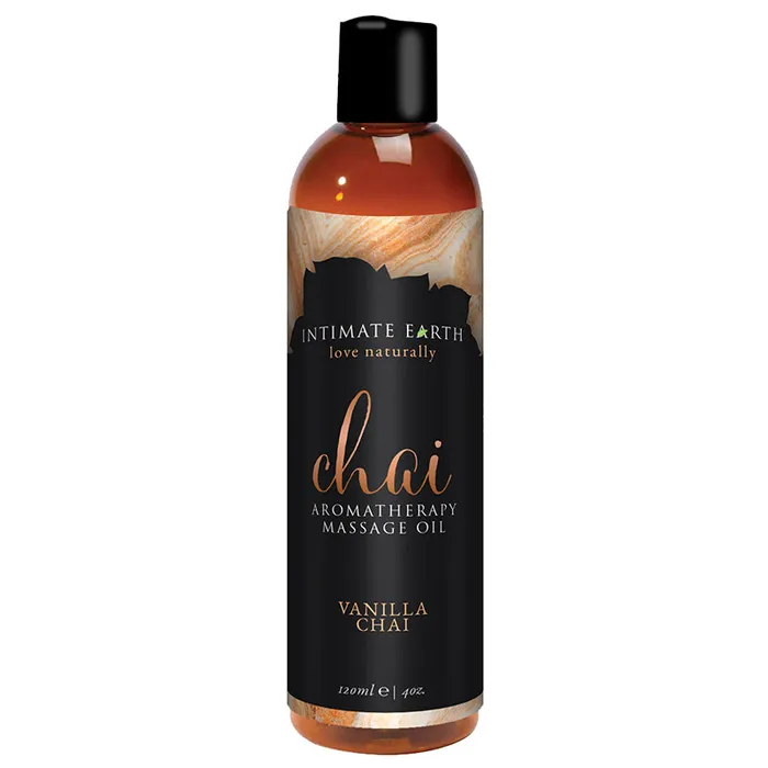 Intimate Earth Vanilla Chai Aromatherapy Massage Oil 4 oz INTIMATE EARTH Couples