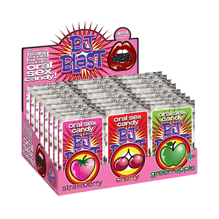 Pipedream Products Couples Pipedream BJ Blast Oral Sex Candy Assorted 36Piece Display 12 of each flavor