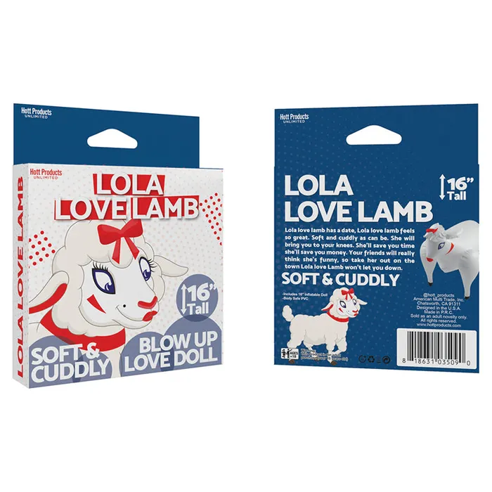 Vibrators HOTT Products Lola Love Lamb Blow Up Sheep