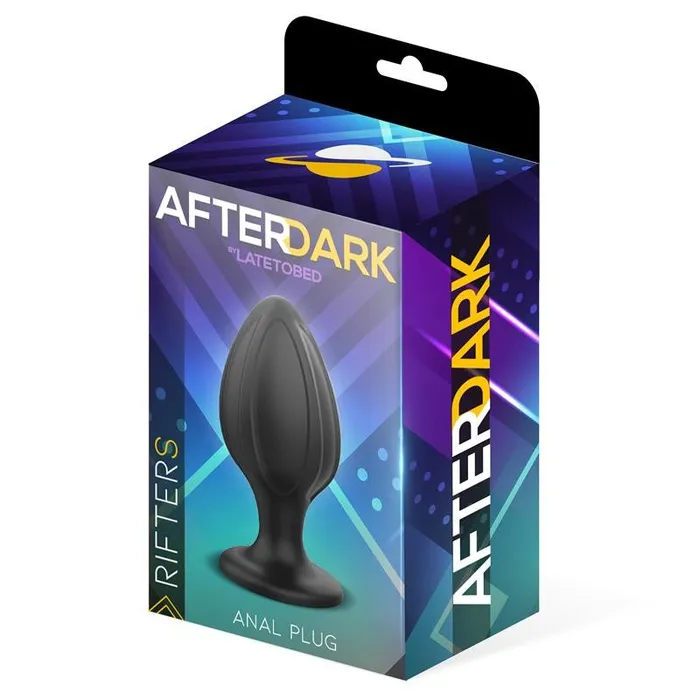 AfterDark Anal Silicone Ribbed Butt Plug Rifter size S