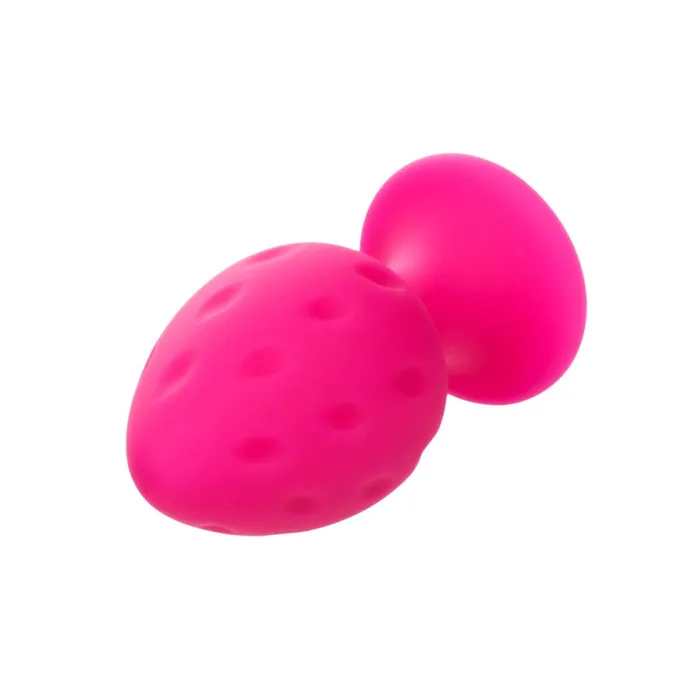 Anal California Exotic Novelties Cheeky Set of 2 Textured Silicone Butt Plugs Pink