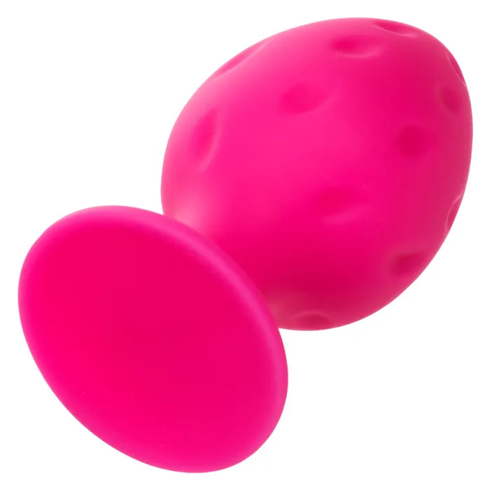 Anal California Exotic Novelties Cheeky Set of 2 Textured Silicone Butt Plugs Pink