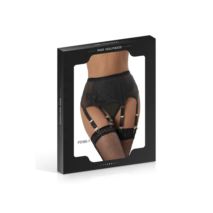 Anal QLingerie Paris Hollywood Garter Belt Thong Set