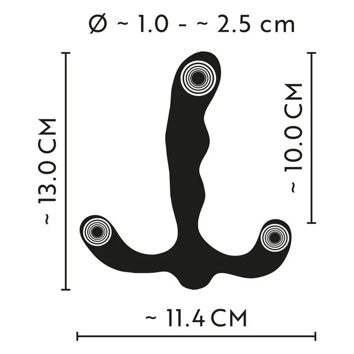 Anos Silicone Vibrating Prostate Stimulator Rechargeable You2Toys Male Sex Toys