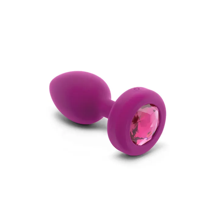 bVibe Vibrating Jewel Plug SM Fuschia BVibe Anal