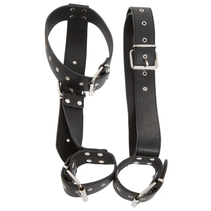 Bad Kitty Adjustable Collar with Wrist Restraints Bad Kitty Male Sex Toys