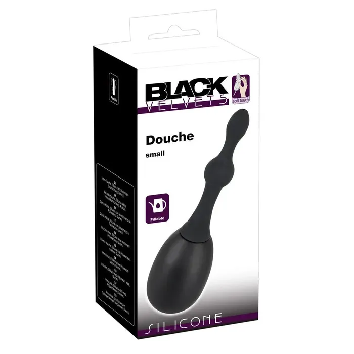 Black Velvets Small Silicone Anal Douche You2Toys Anal