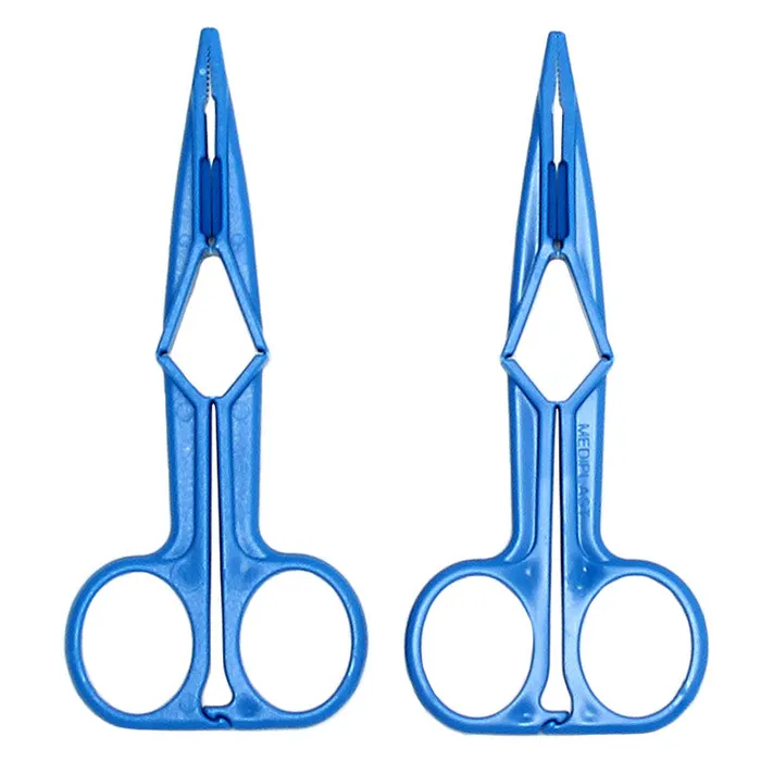 Blue Scissor Nipple Clamps Rimba Vibrators