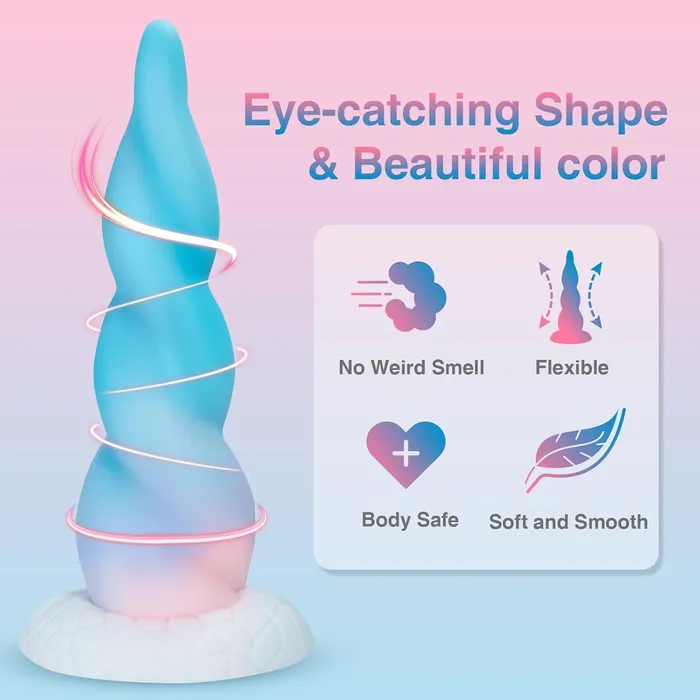 Blue Unicorn Suction Cup Dildo Dildos