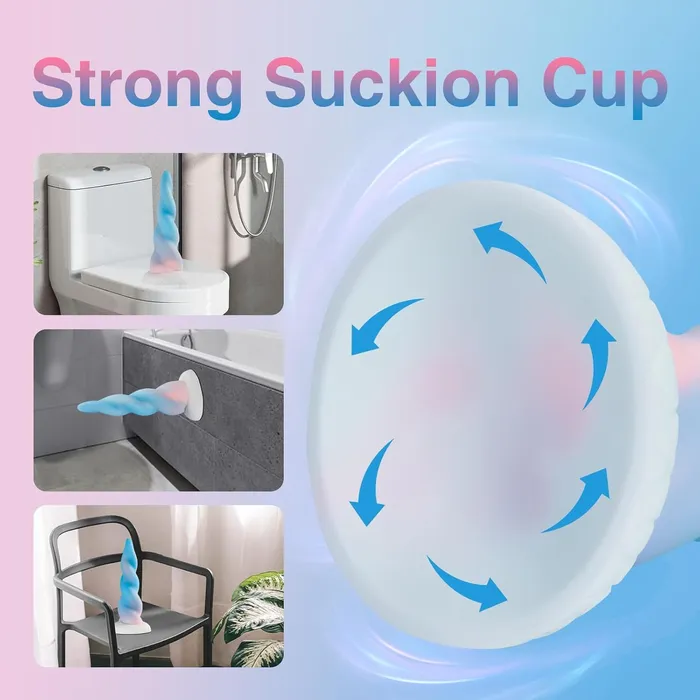 Blue Unicorn Suction Cup Dildo Dildos