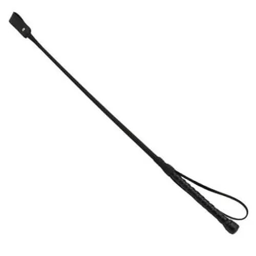 Bound Restraints Bound Noir Nubuck Leather Riding Crop