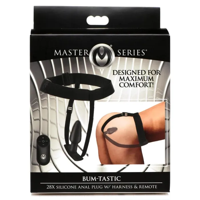 BumTastic Vibrating Butt Plug with Remote Belt XR Brands Male Sex Toys