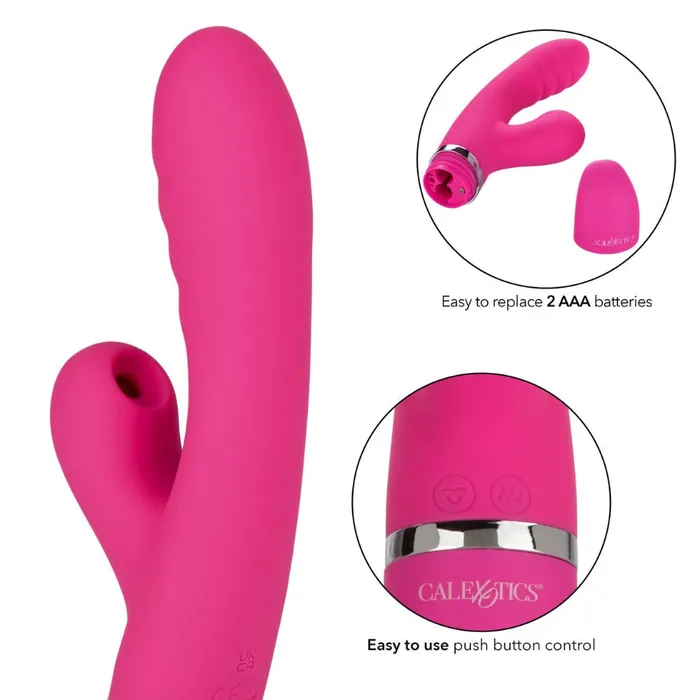 California Exotic Female Sex Toys Foreplay Frenzy Pucker Suction Vibrator