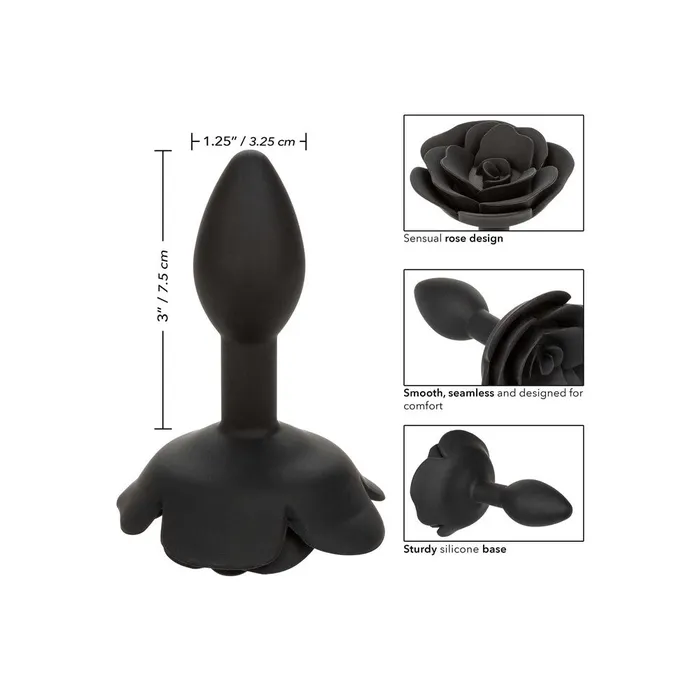 California Exotic Male Sex Toys CalExotics Forbidden Small Rose Anal Plug