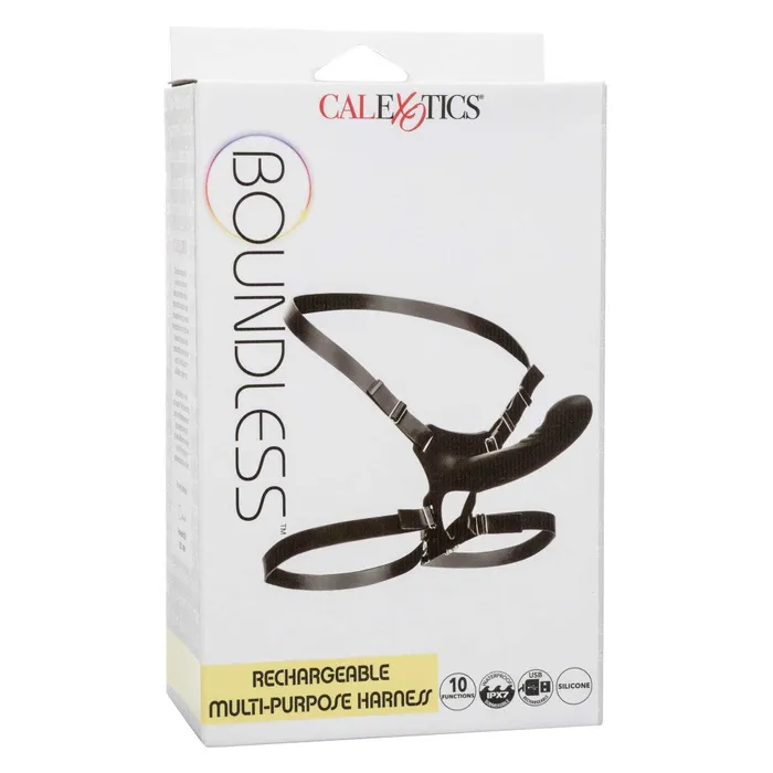 California Exotic Novelties Female Sex Toys Boundless Rechargeable Vibrating Unisex StrapOn Belt